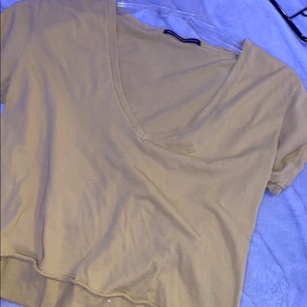 yellow brandy crop top